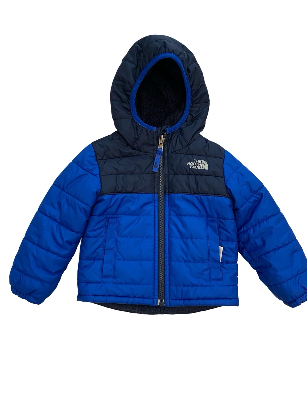 The North Face Reversible Toddler Puffer Sherpa Jacket Size 2T